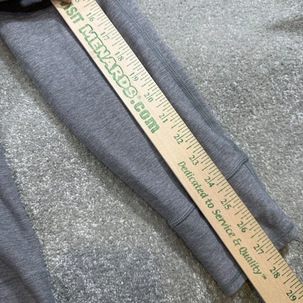 Lululemon Tech Zip Pullover Heathered Grey Long Sleeve L Running Performance